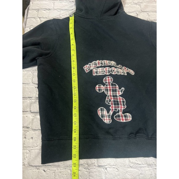 Disneyland Resort Reversible Black / Plaid Hooded Jacket Vintage Women’s Large - Picture 9 of 9